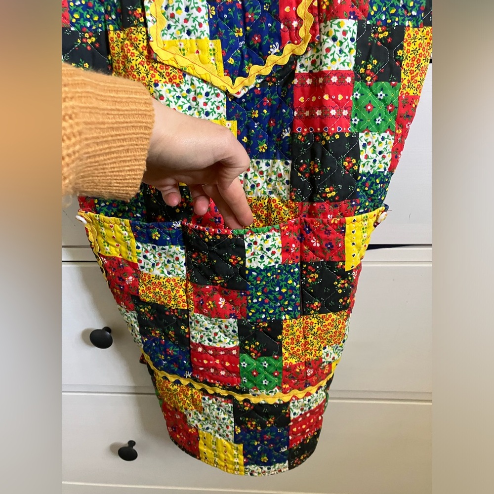 Vintage Patchwork Apron - image 2